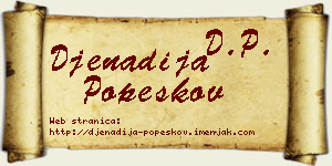 Đenadija Popeskov vizit kartica